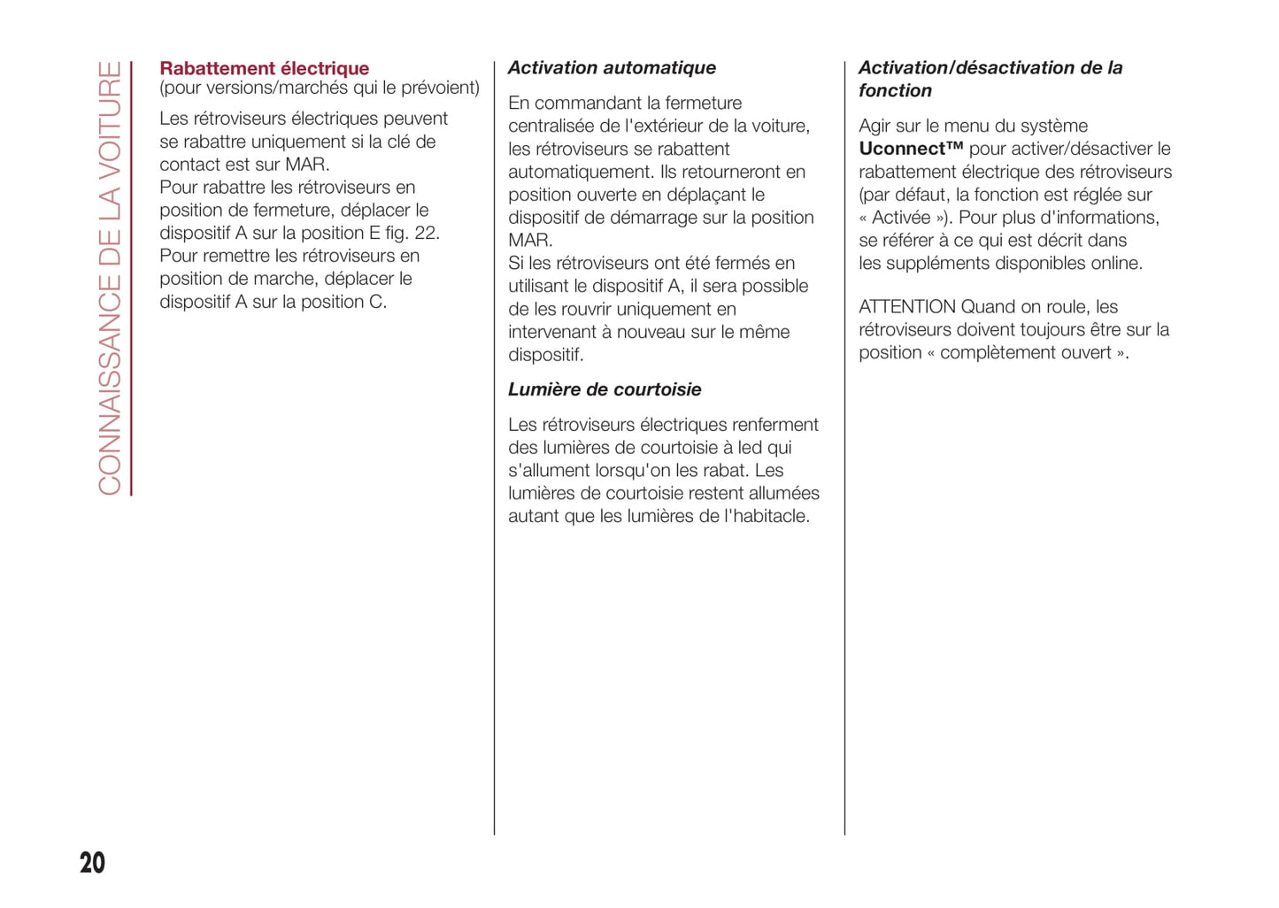 2017-2018 Fiat 500L Gebruikershandleiding | Frans