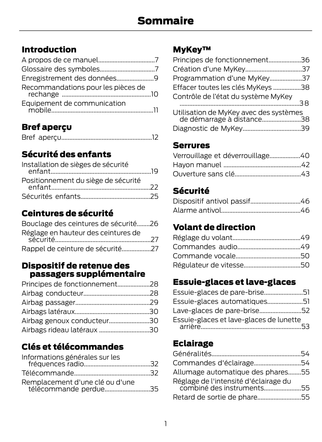 2014-2015 Ford Fiesta Owner's Manual | French