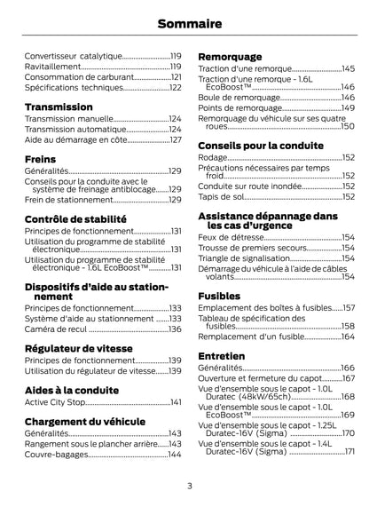 2014-2015 Ford Fiesta Owner's Manual | French