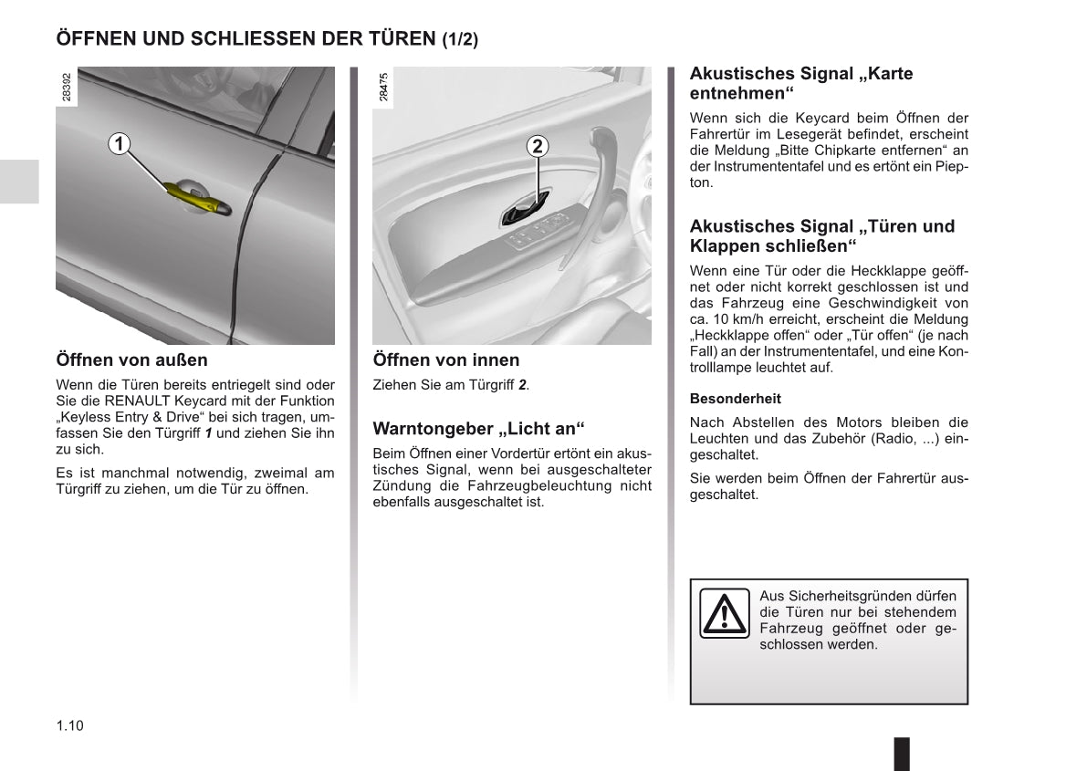 2010-2011 Renault Mégane Bedienungsanleitung | Deutsch