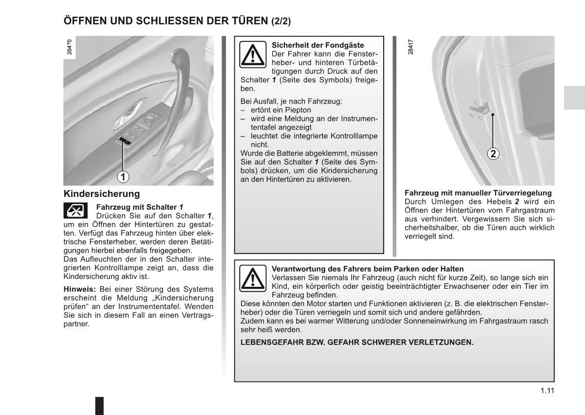 2010-2011 Renault Mégane Bedienungsanleitung | Deutsch