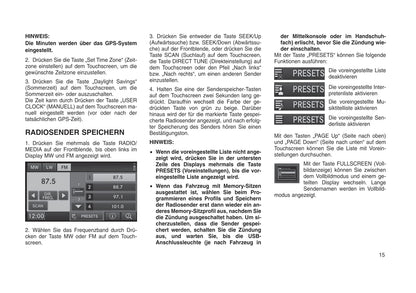 Jeep Radio 731N Bedienungsanleitung 2016 - 2018