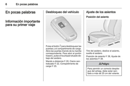 2012 Opel Astra Owner's Manual | Spanish