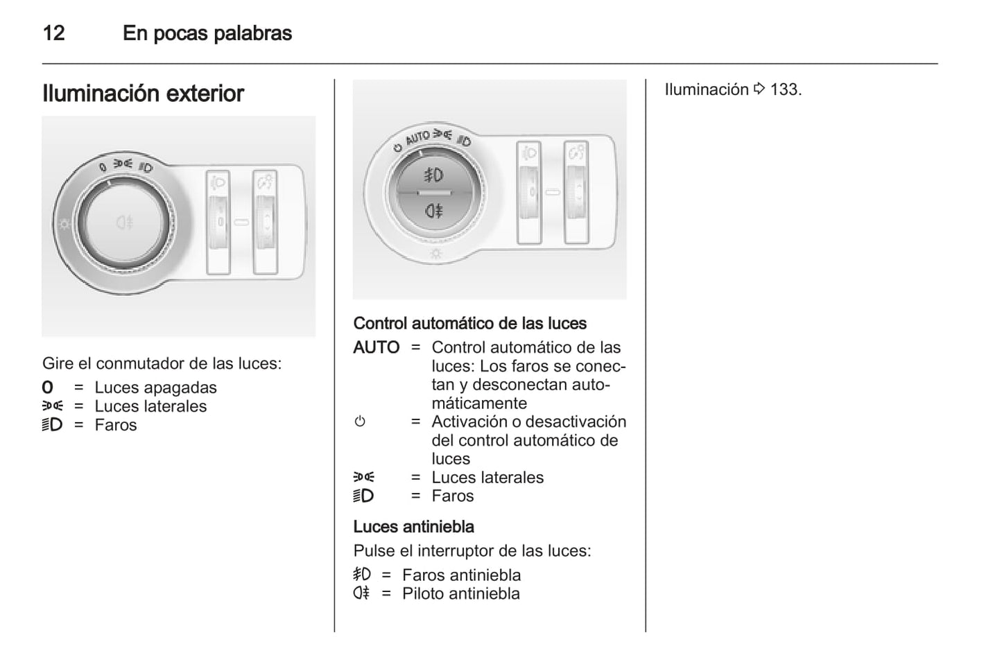 2012 Opel Astra Owner's Manual | Spanish