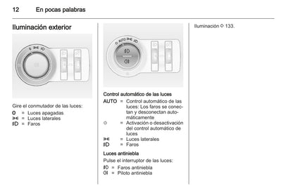 2012 Opel Astra Owner's Manual | Spanish