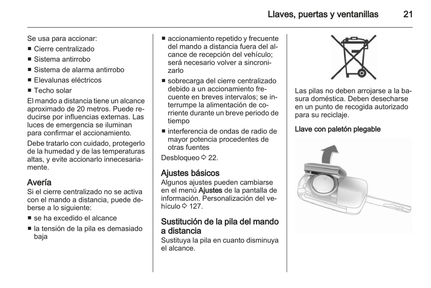 2012 Opel Astra Owner's Manual | Spanish