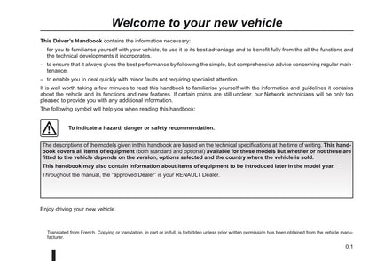 2011-2012 Renault Mégane Owner's Manual | English