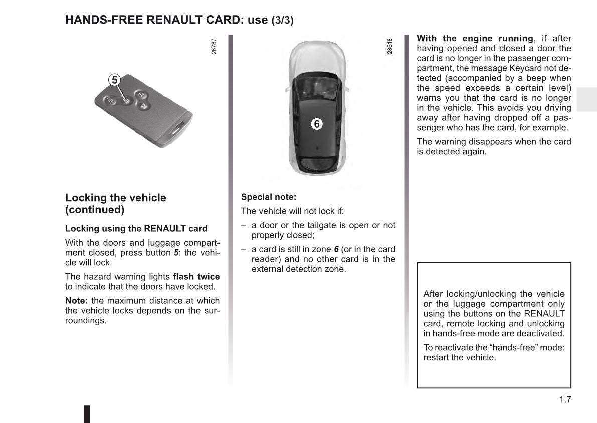 2011-2012 Renault Mégane Owner's Manual | English