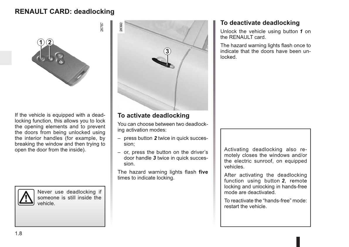 2011-2012 Renault Mégane Owner's Manual | English