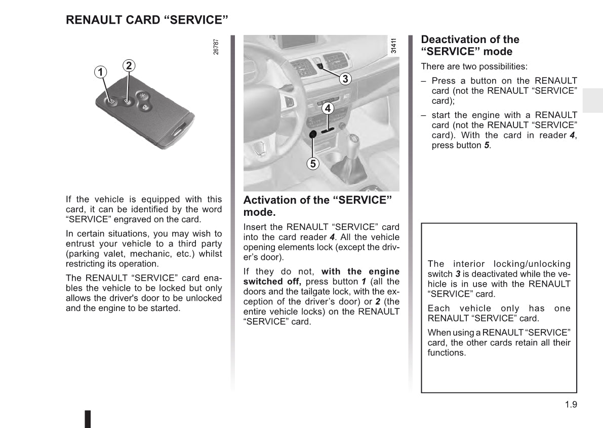 2011-2012 Renault Mégane Owner's Manual | English