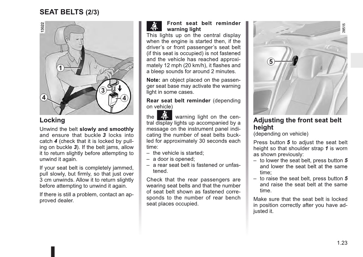 2011-2012 Renault Mégane Owner's Manual | English