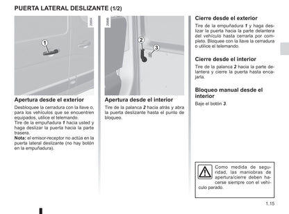 2014-2019 Renault Master Manuel du propriétaire | Espagnol