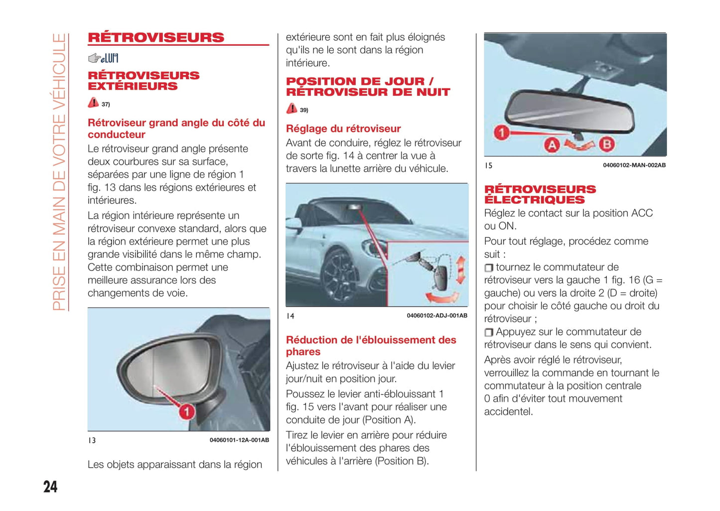 2016-2019 Abarth 124 Spider Bedienungsanleitung | Französisch