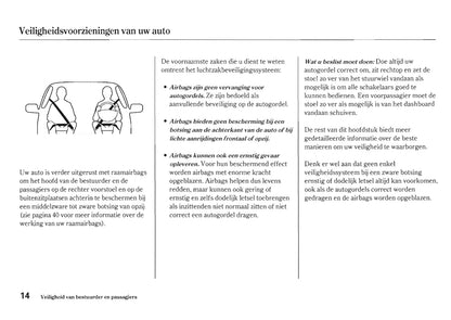 2011 Honda Accord Owner's Manual | Dutch