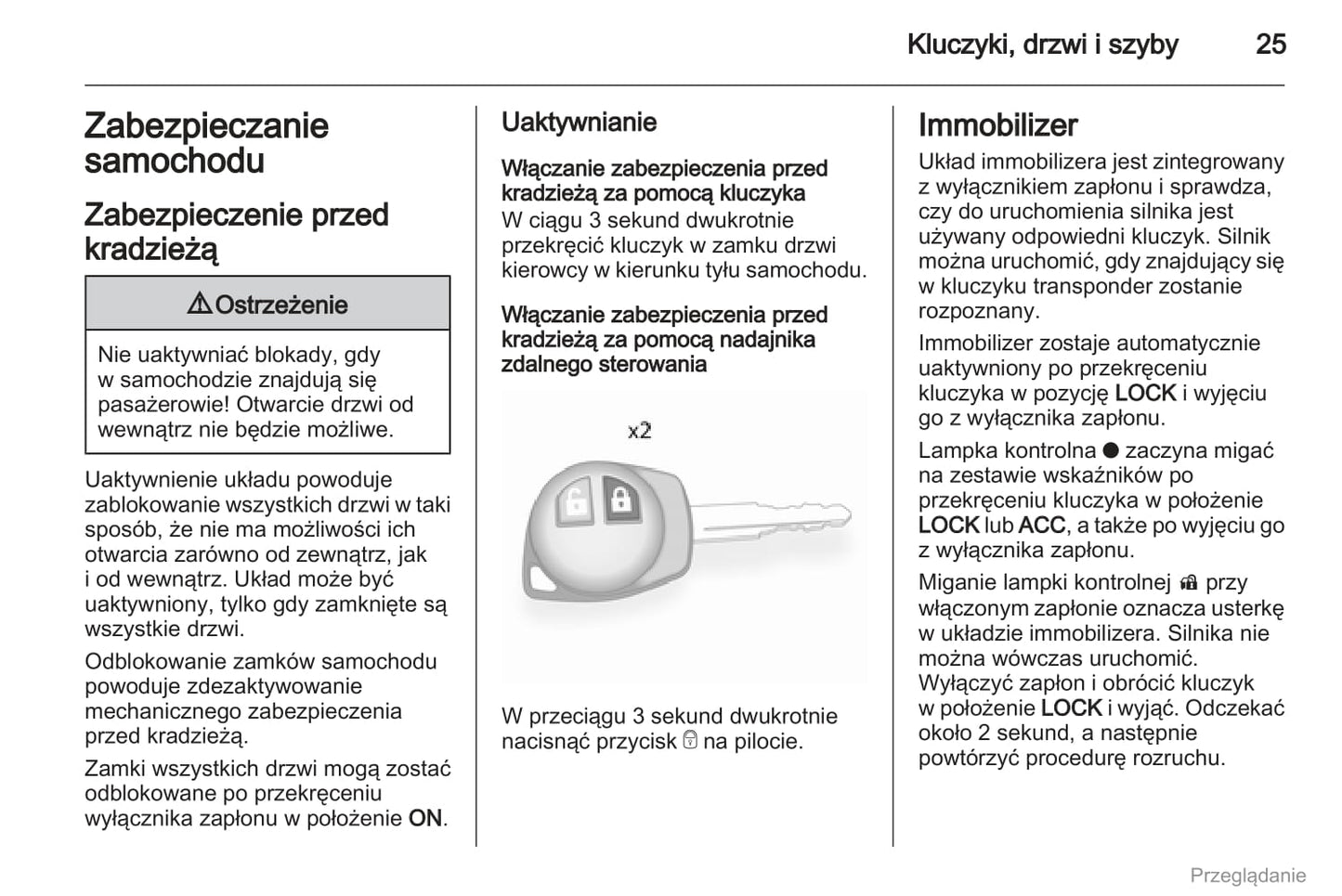 2011-2012 Opel Agila Bedienungsanleitung | Polnisch