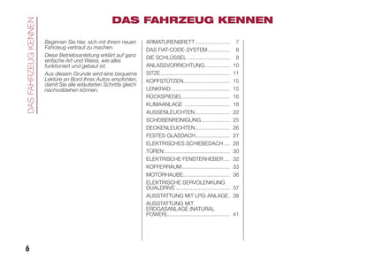 2015-2016 Fiat 500L Owner's Manual | German