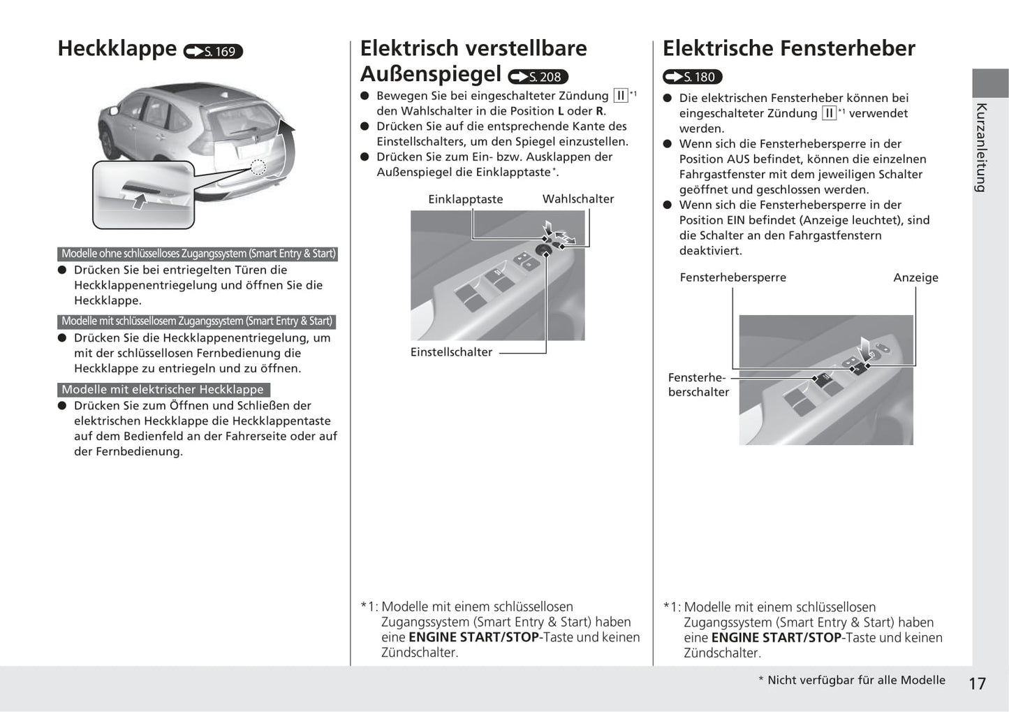 2017-2018 Honda CR-V Owner's Manual | German