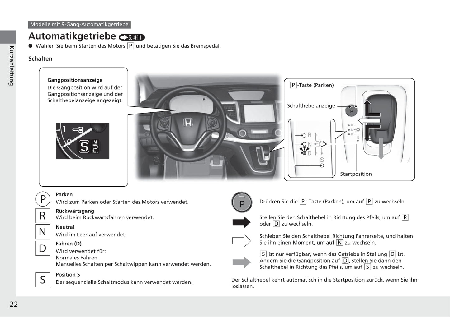 2017-2018 Honda CR-V Owner's Manual | German