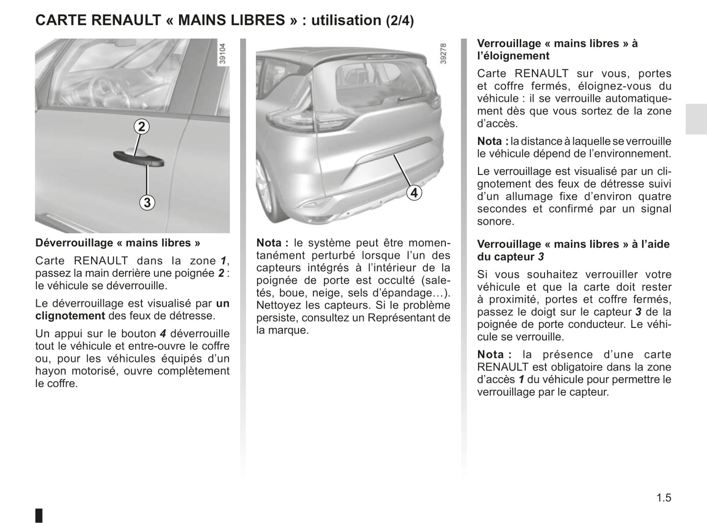 2015-2020 Renault Espace Manuel du propriétaire | Français