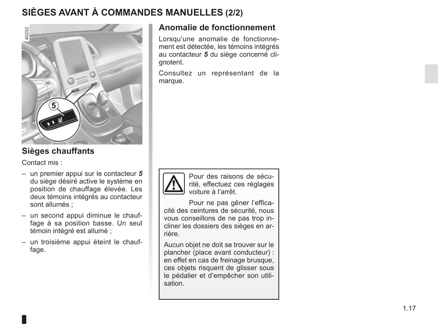 2015-2020 Renault Espace Manuel du propriétaire | Français