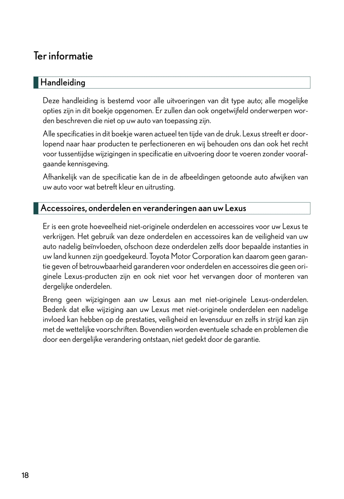 2010-2011 Lexus IS 220d/IS 250 Owner's Manual | Dutch