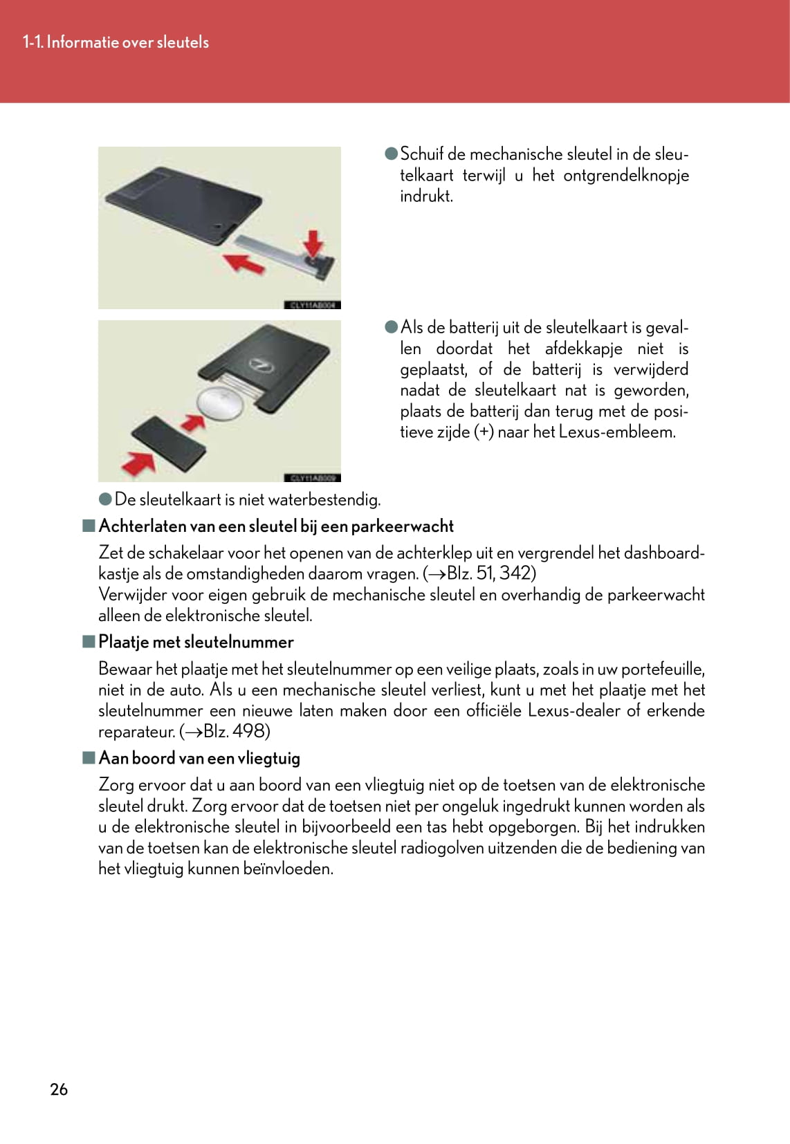 2010-2011 Lexus IS 220d/IS 250 Owner's Manual | Dutch