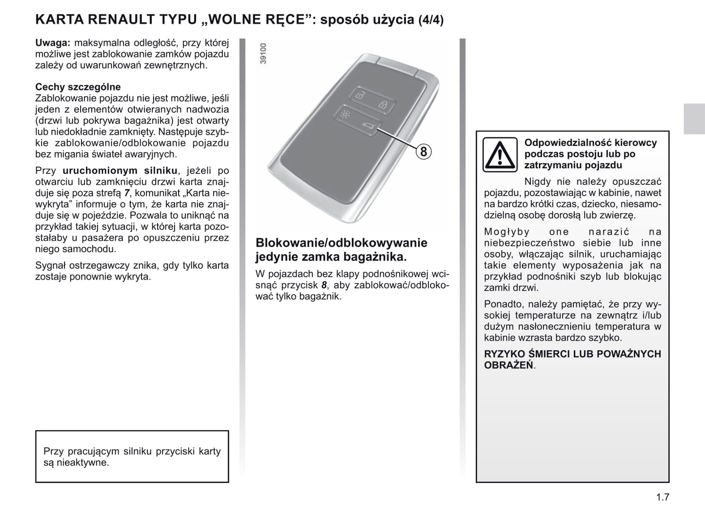 2015-2020 Renault Espace Manuel du propriétaire | Polonais