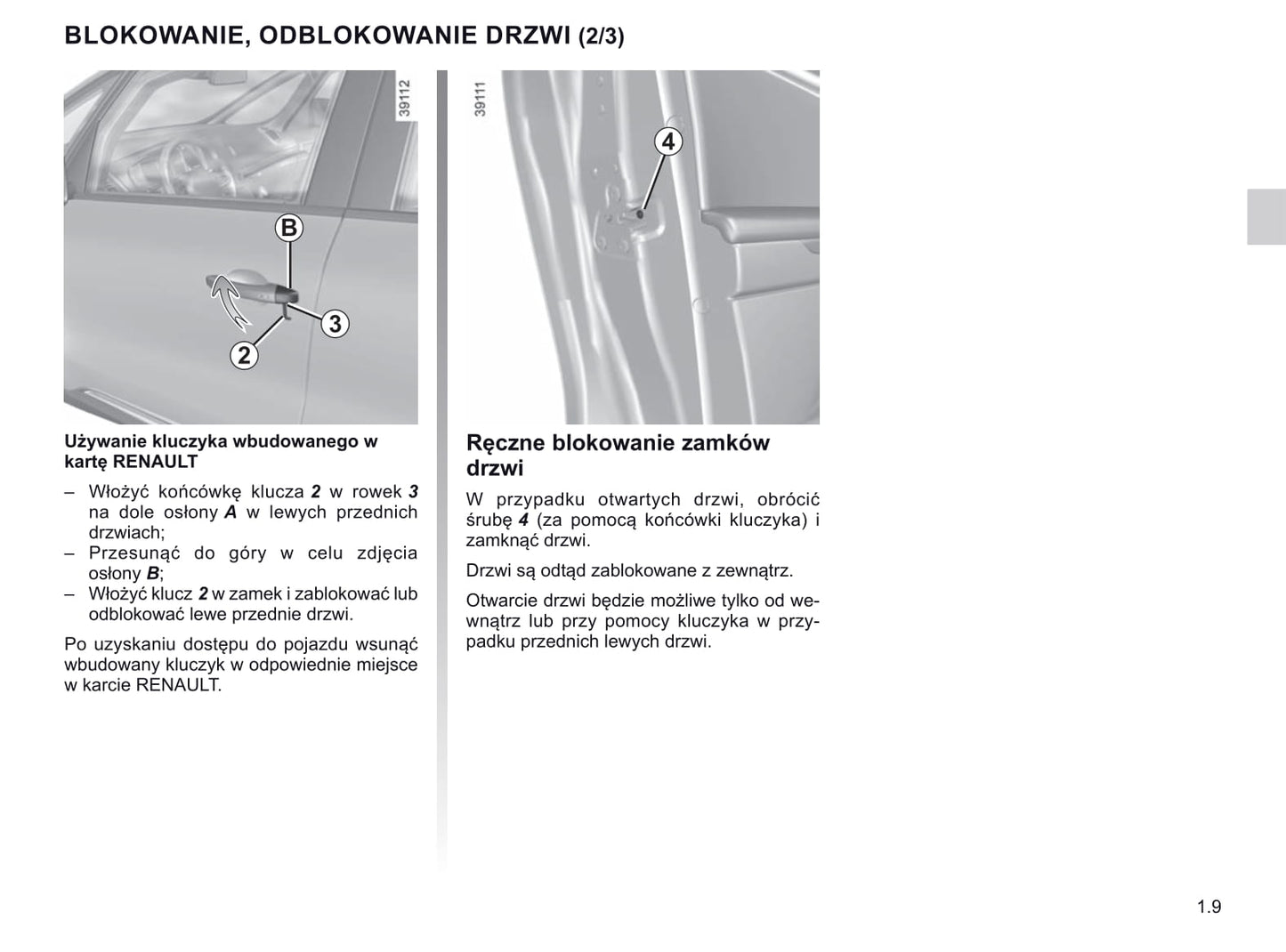 2015-2020 Renault Espace Manuel du propriétaire | Polonais