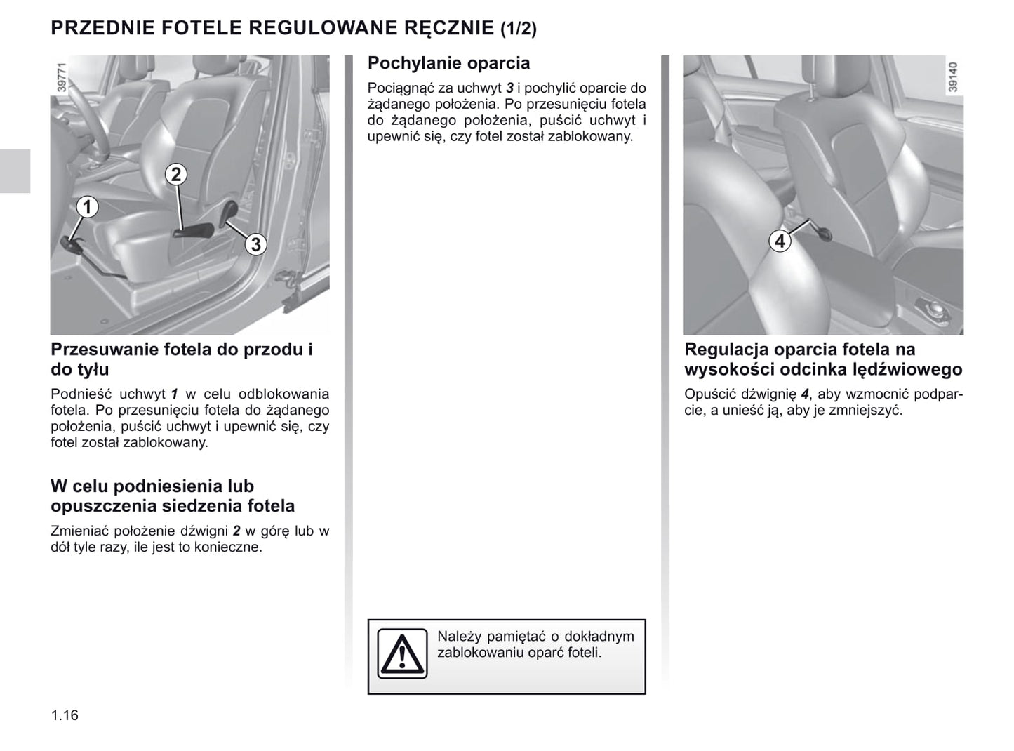 2015-2020 Renault Espace Manuel du propriétaire | Polonais