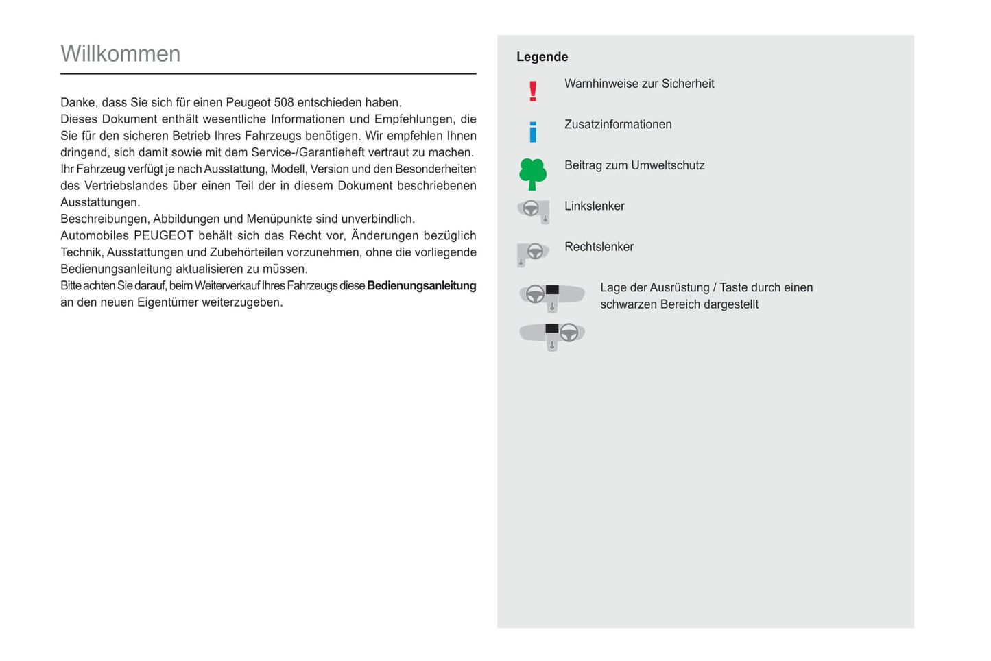 2021-2023 Peugeot 508/508 Hybrid Bedienungsanleitung | Deutsch