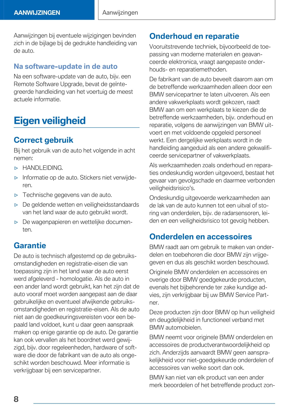 2020-2021 BMW M3 Gebruikershandleiding | Nederlands