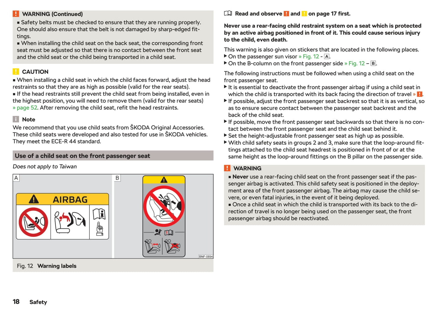 2018-2019 Skoda Citigo Owner's Manual | English