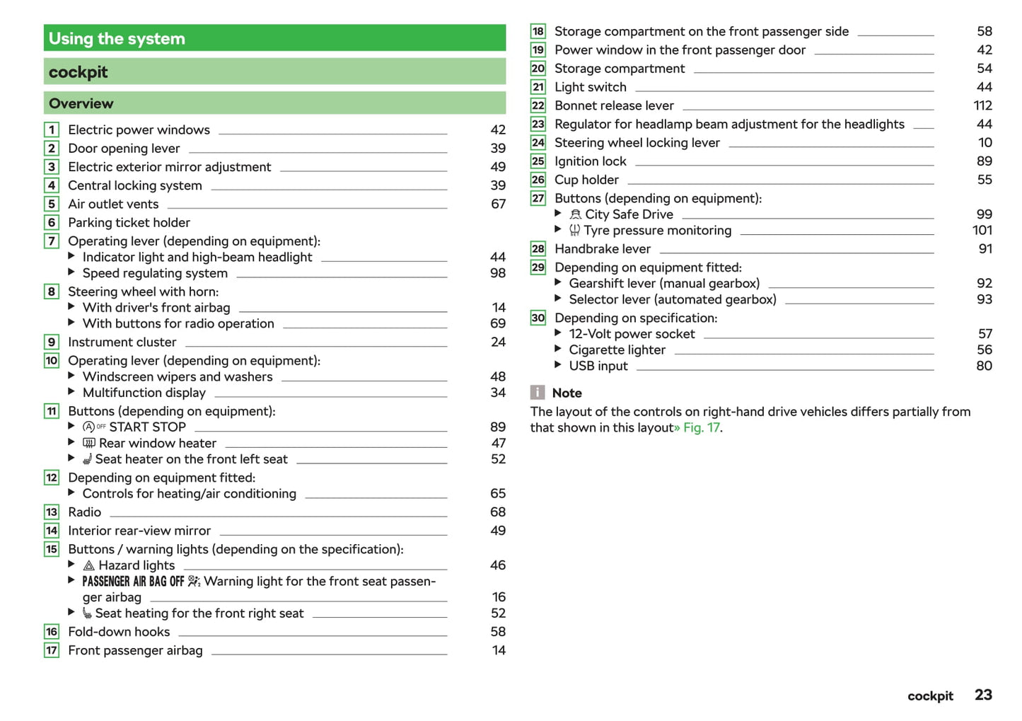 2018-2019 Skoda Citigo Owner's Manual | English