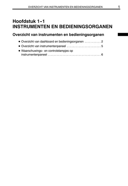 2003-2005 Toyota Previa Bedienungsanleitung | Niederländisch