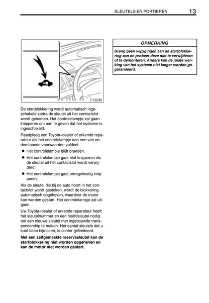 2003-2005 Toyota Previa Bedienungsanleitung | Niederländisch