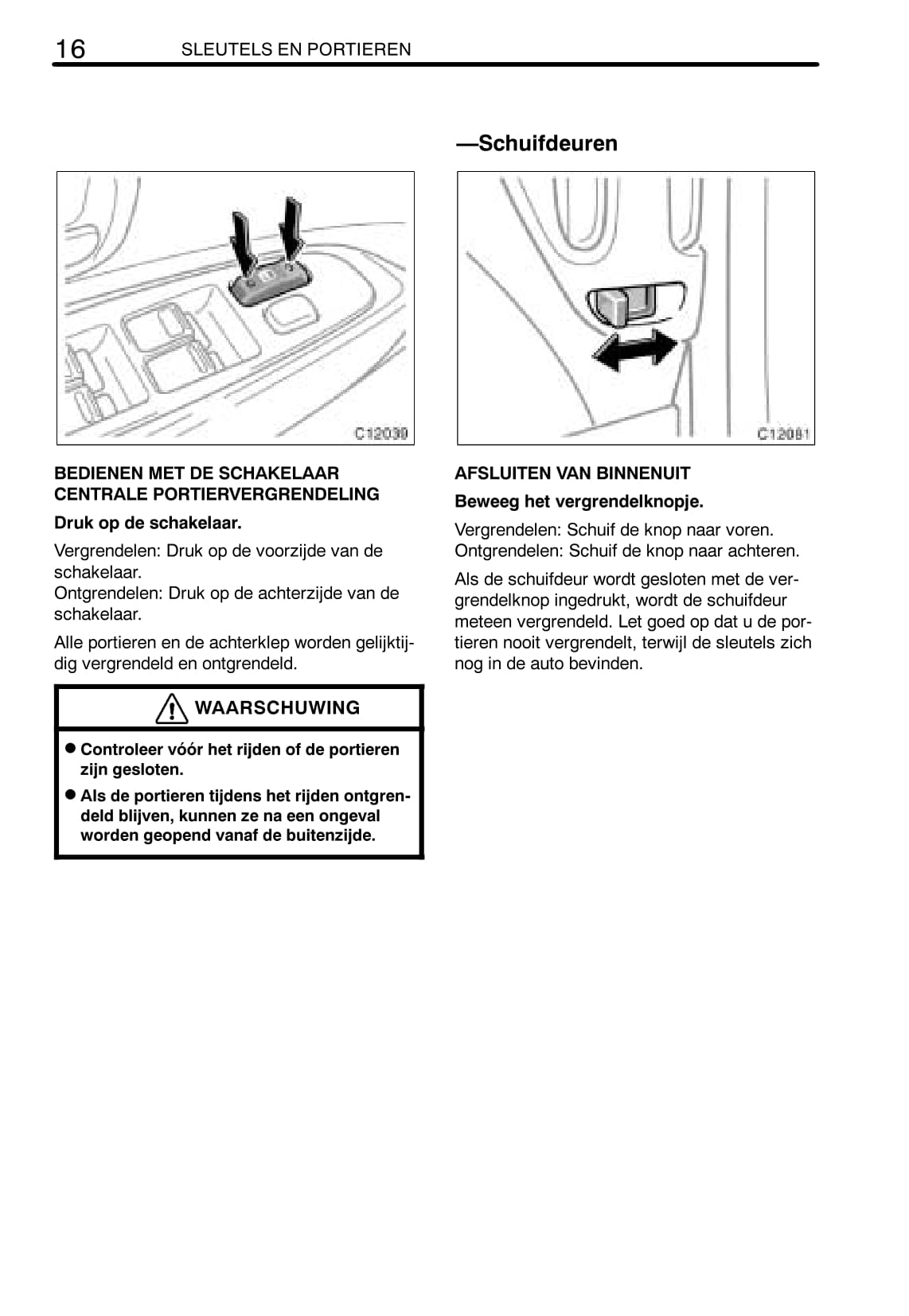 2003-2005 Toyota Previa Bedienungsanleitung | Niederländisch