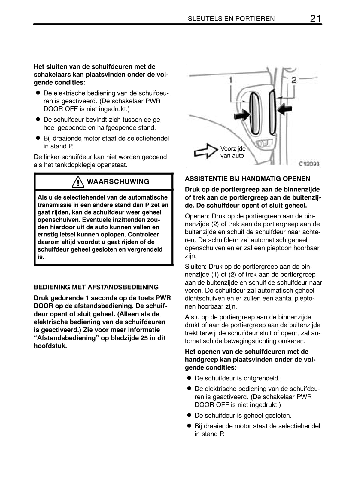 2003-2005 Toyota Previa Bedienungsanleitung | Niederländisch