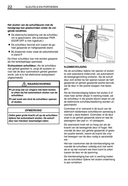 2003-2005 Toyota Previa Bedienungsanleitung | Niederländisch