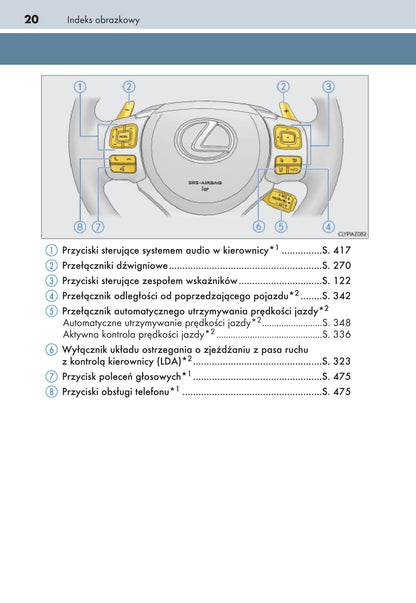 2013-2017 Lexus IS Manuel du propriétaire | Polonais