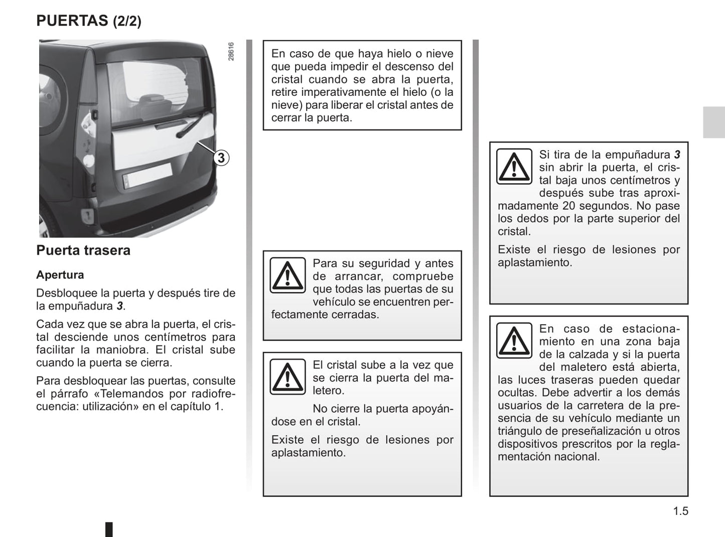 2009-2011 Renault Kangoo Manuel du propriétaire | Espagnol