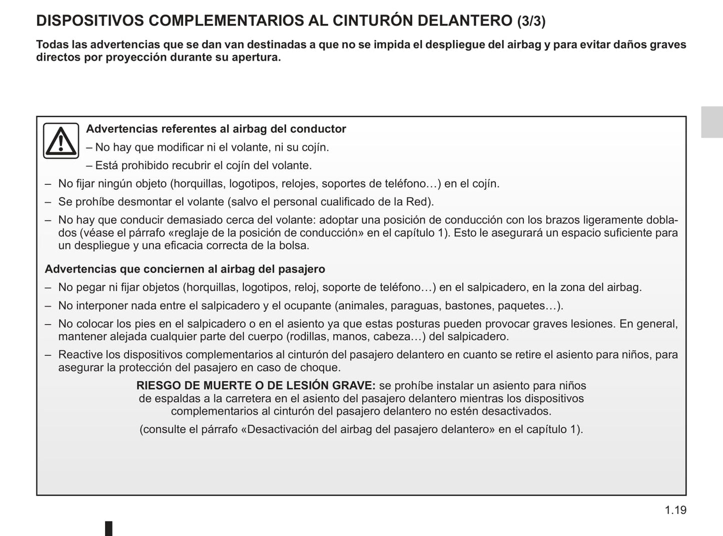 2009-2011 Renault Kangoo Manuel du propriétaire | Espagnol