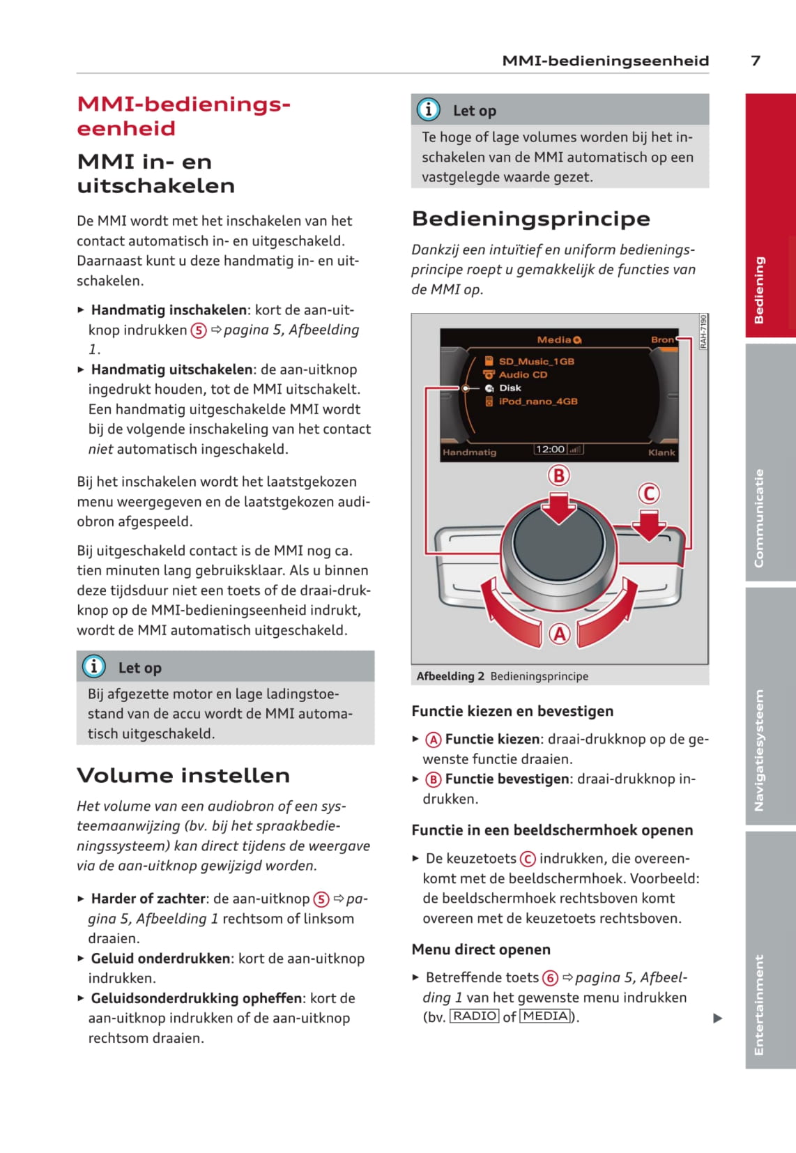 Audi MMI Handleiding 2012