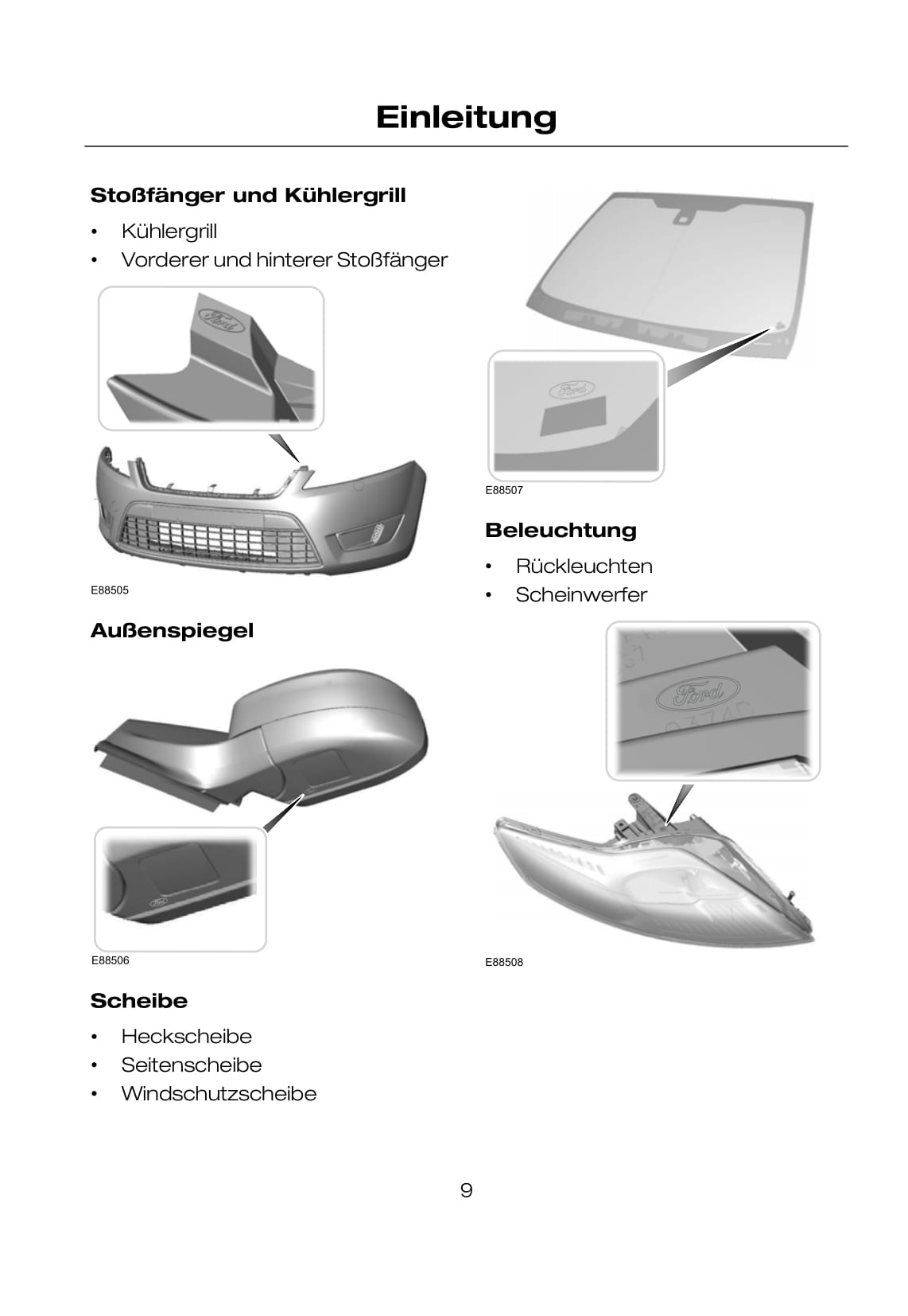 2007-2008 Ford Mondeo Bedienungsanleitung | Deutsch