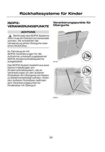 2007-2008 Ford Mondeo Bedienungsanleitung | Deutsch