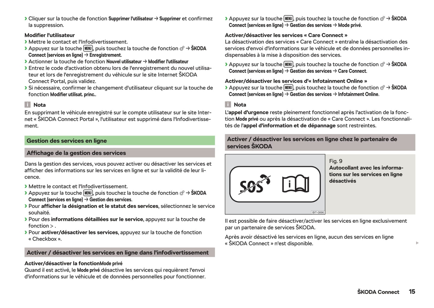 2018-2019 Skoda Octavia Owner's Manual | French