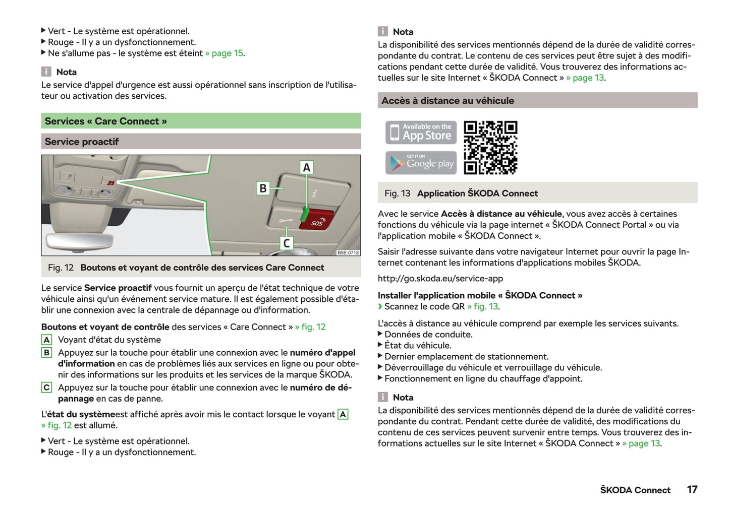 2018-2019 Skoda Octavia Owner's Manual | French