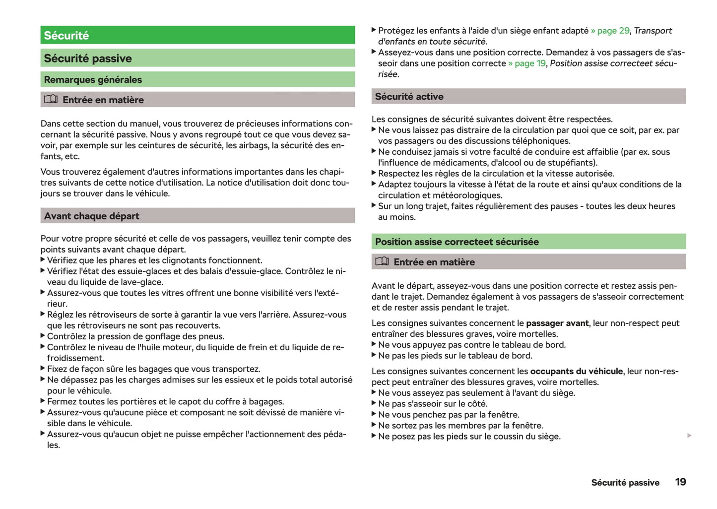 2018-2019 Skoda Octavia Owner's Manual | French