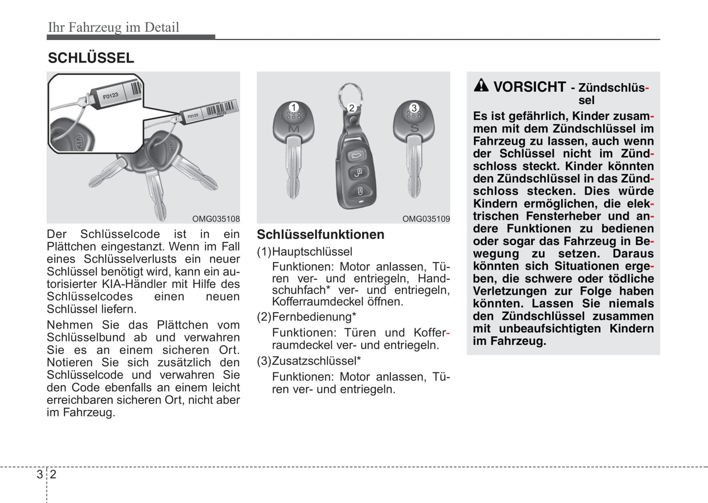 2006-2007 Kia Optima Owner's Manual | German