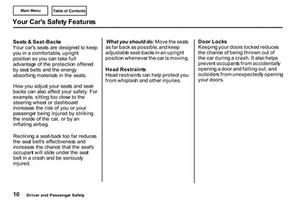 2001 Honda S2000 Owner's Manual | English