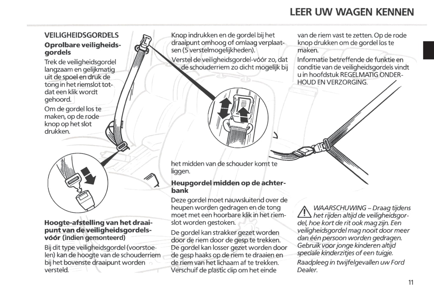 1985-1987 Ford Scorpio Gebruikershandleiding | Nederlands